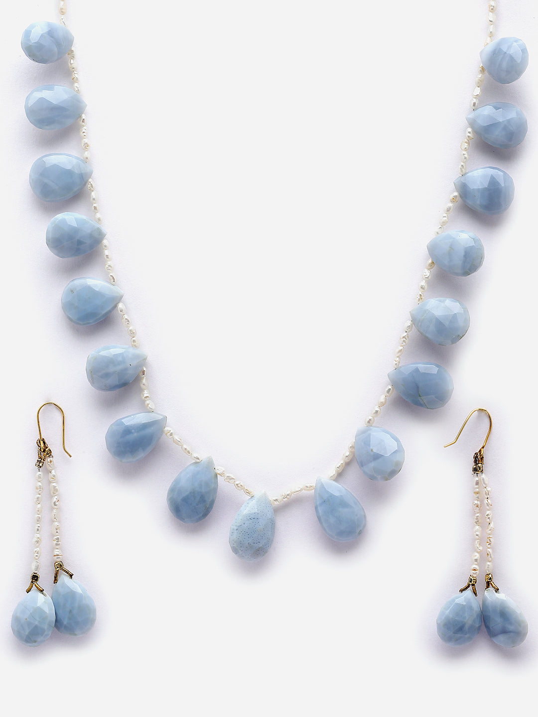 Necklace Pearl Chalcedony