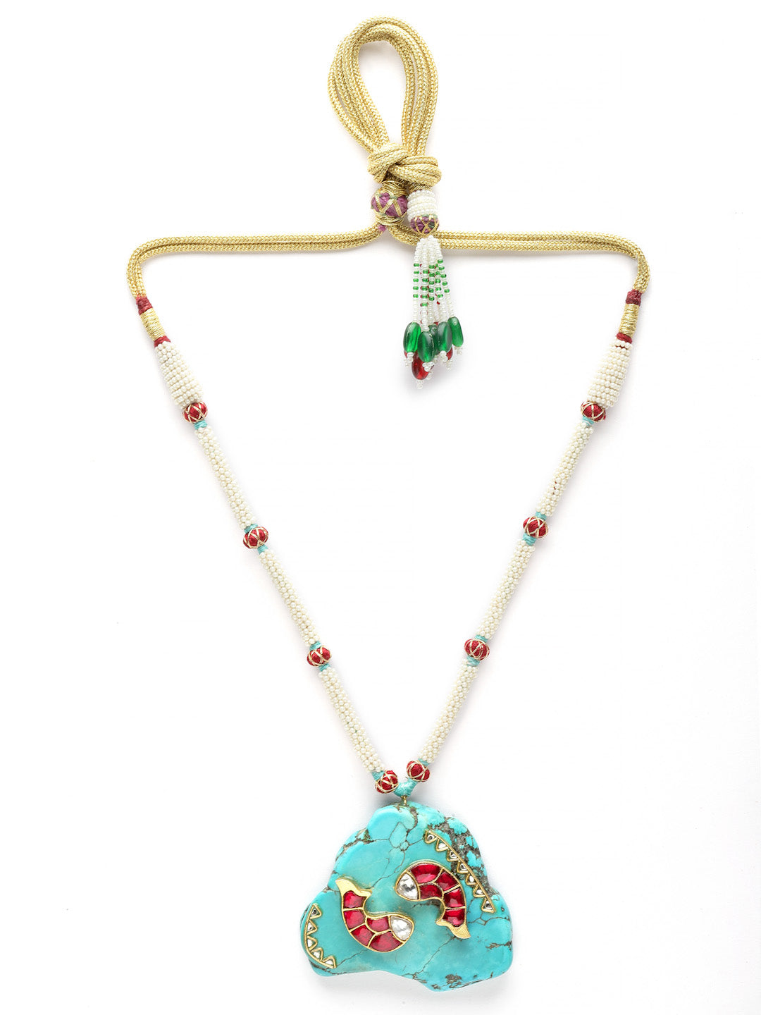 Necklace Beaded Semi Precious