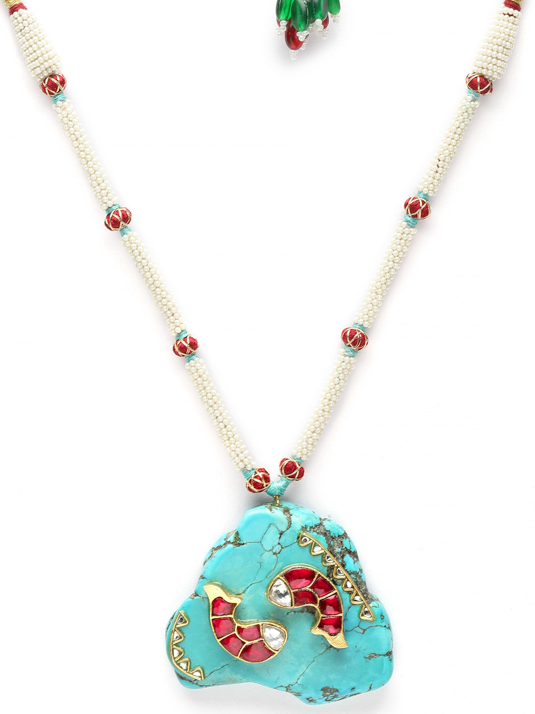 Necklace Beaded Semi Precious