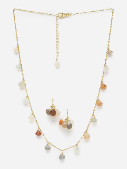 Necklace Silver Semiprecious