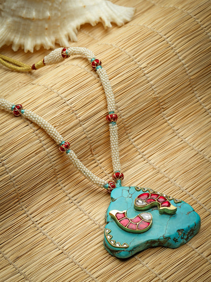 Necklace Beaded Semi Precious