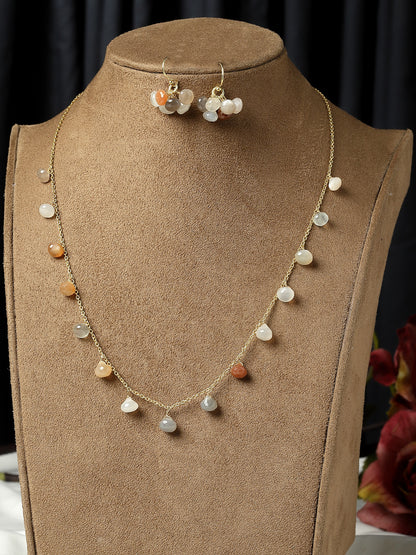 Necklace Silver Semiprecious