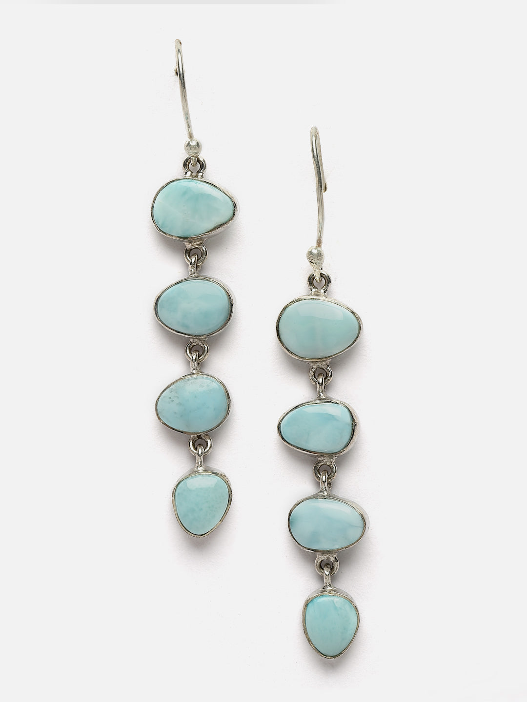 Earring Silver Semi Precious