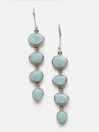 Earring Silver Semi Precious