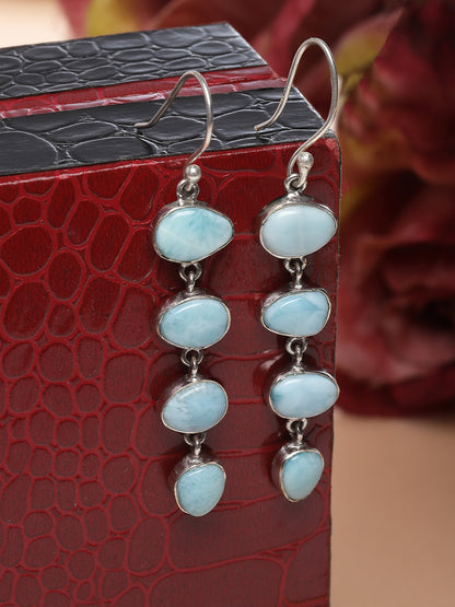 Earring Silver Semi Precious