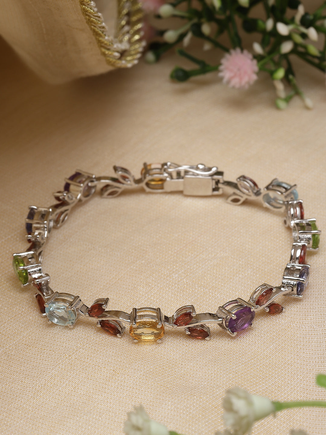 Bracelet Silver Semi Precious