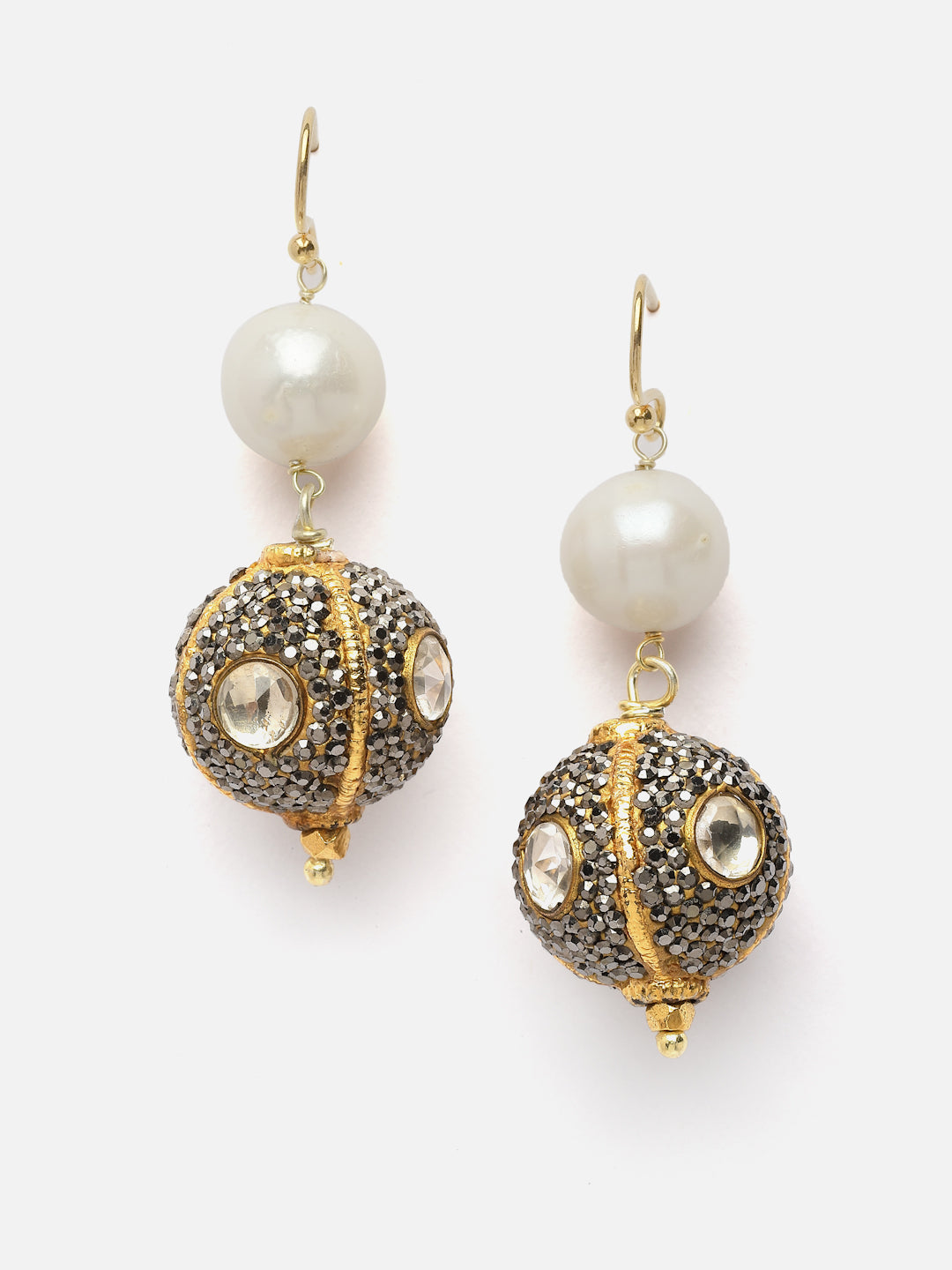 Earrings Silver Marcasite