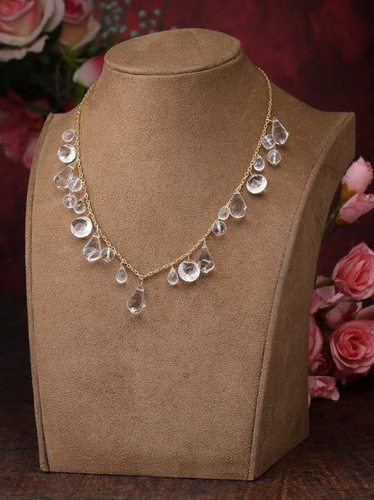 Necklace Silver Crystal