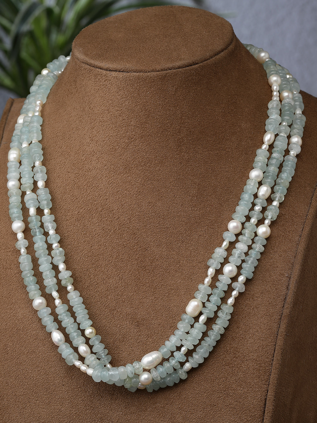 Necklace Beaded Semi Precious