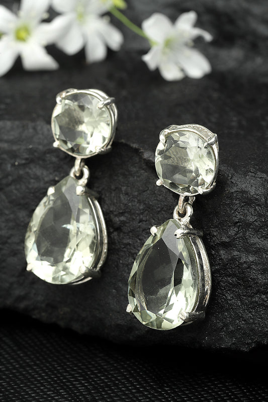 Silver Earring Gemstone