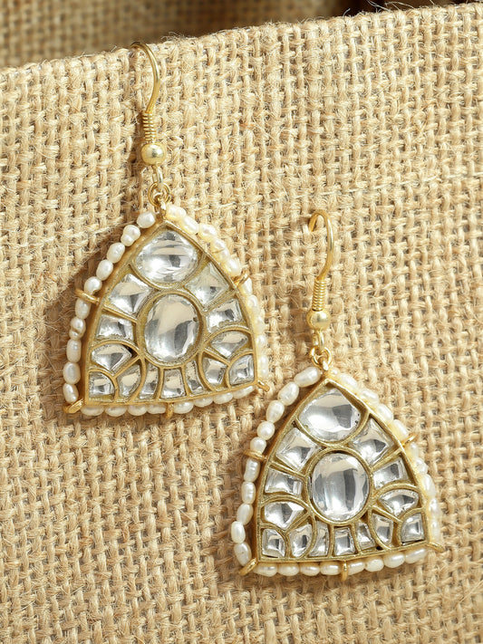 Earring Silver Kundan