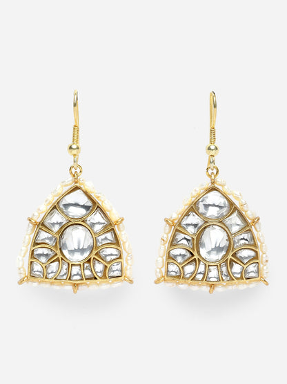 Earring Silver Kundan