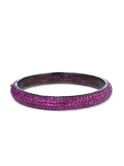 Bangle Silver Pave