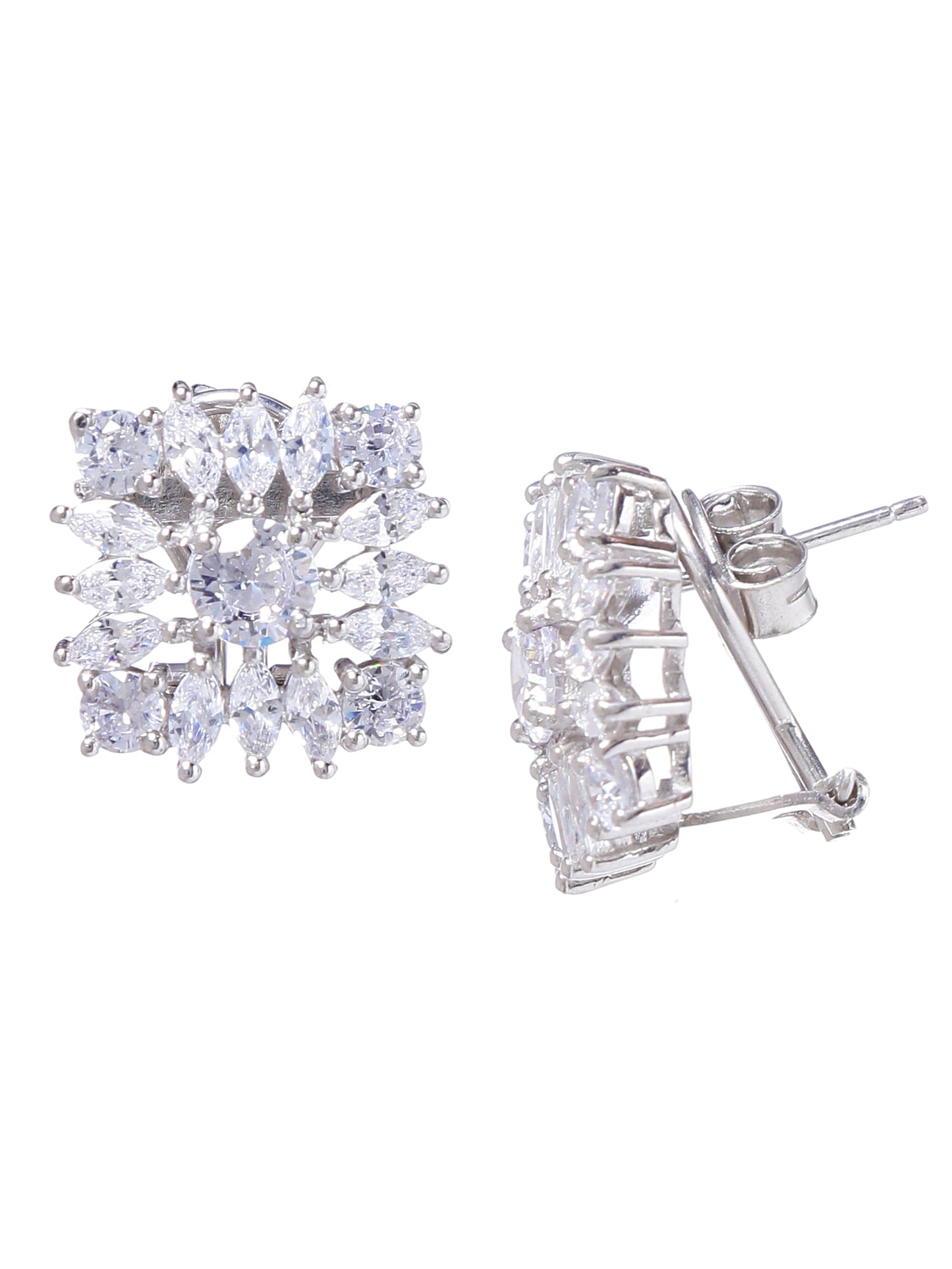 Earring Silver Cubic Zirconia