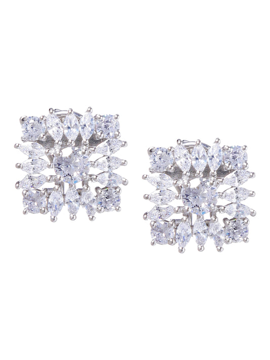 Earring Silver Cubic Zirconia