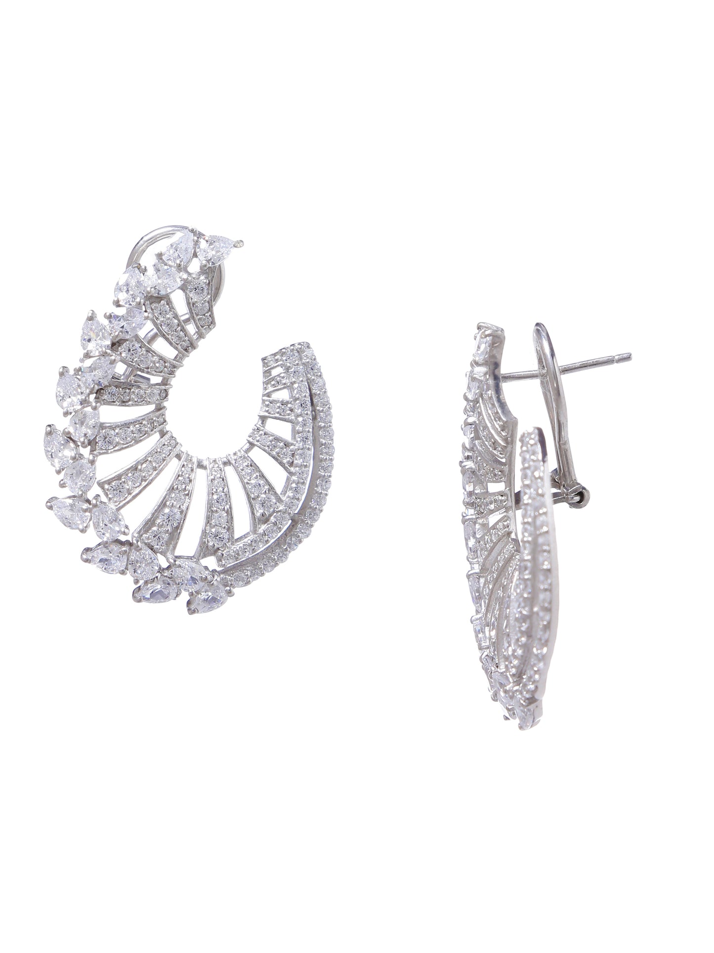 Earring Silver Cubic Zirconia