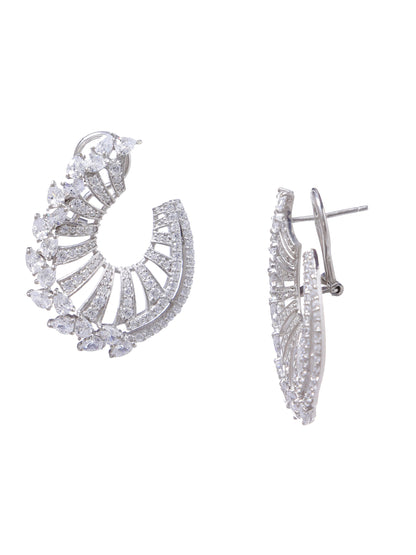 Earring Silver Cubic Zirconia