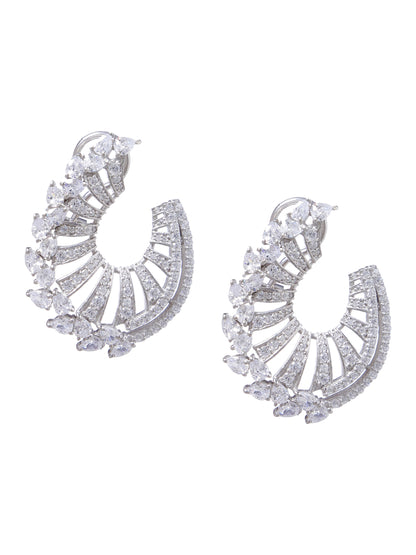 Earring Silver Cubic Zirconia