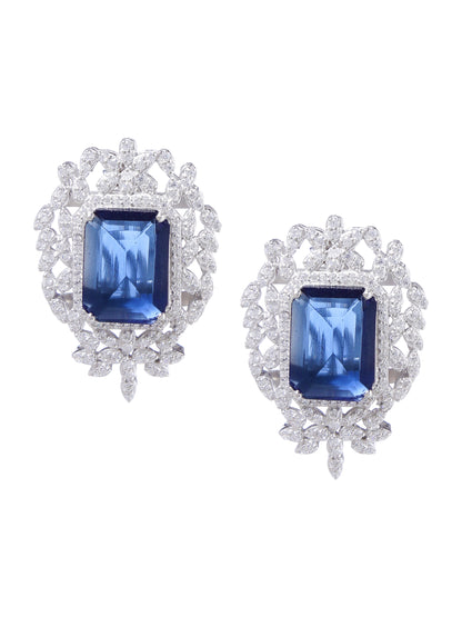 Earring Silver Cubic Zirconia