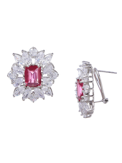 Earring Silver Cubic Zirconia