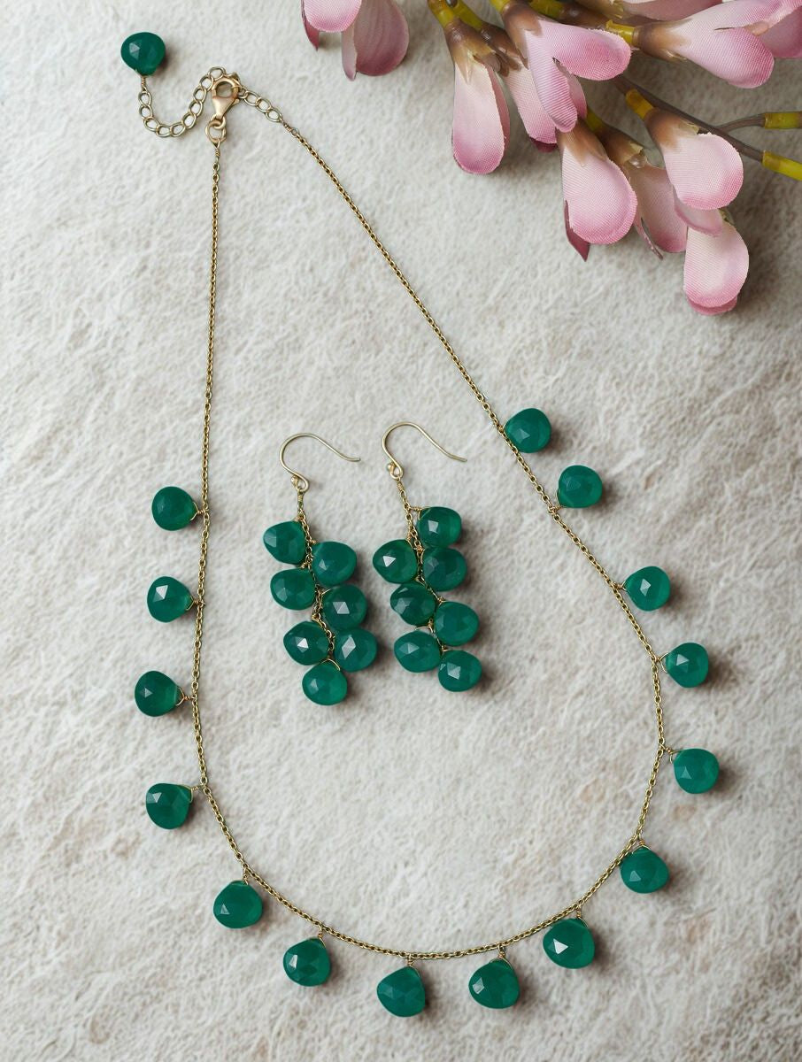 Necklace Silver Semiprecious