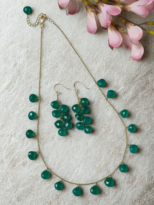 Necklace Silver Semiprecious