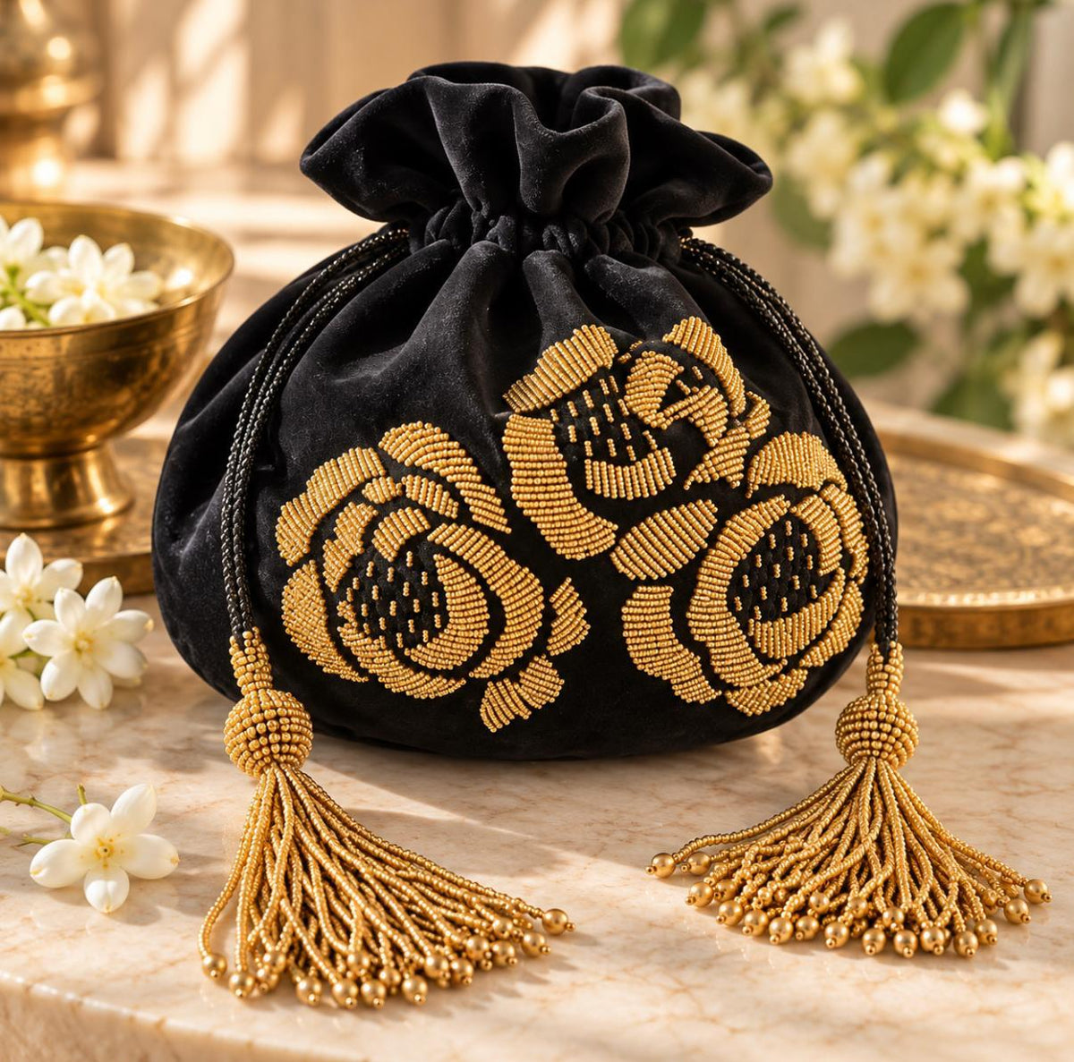 Suede Potli