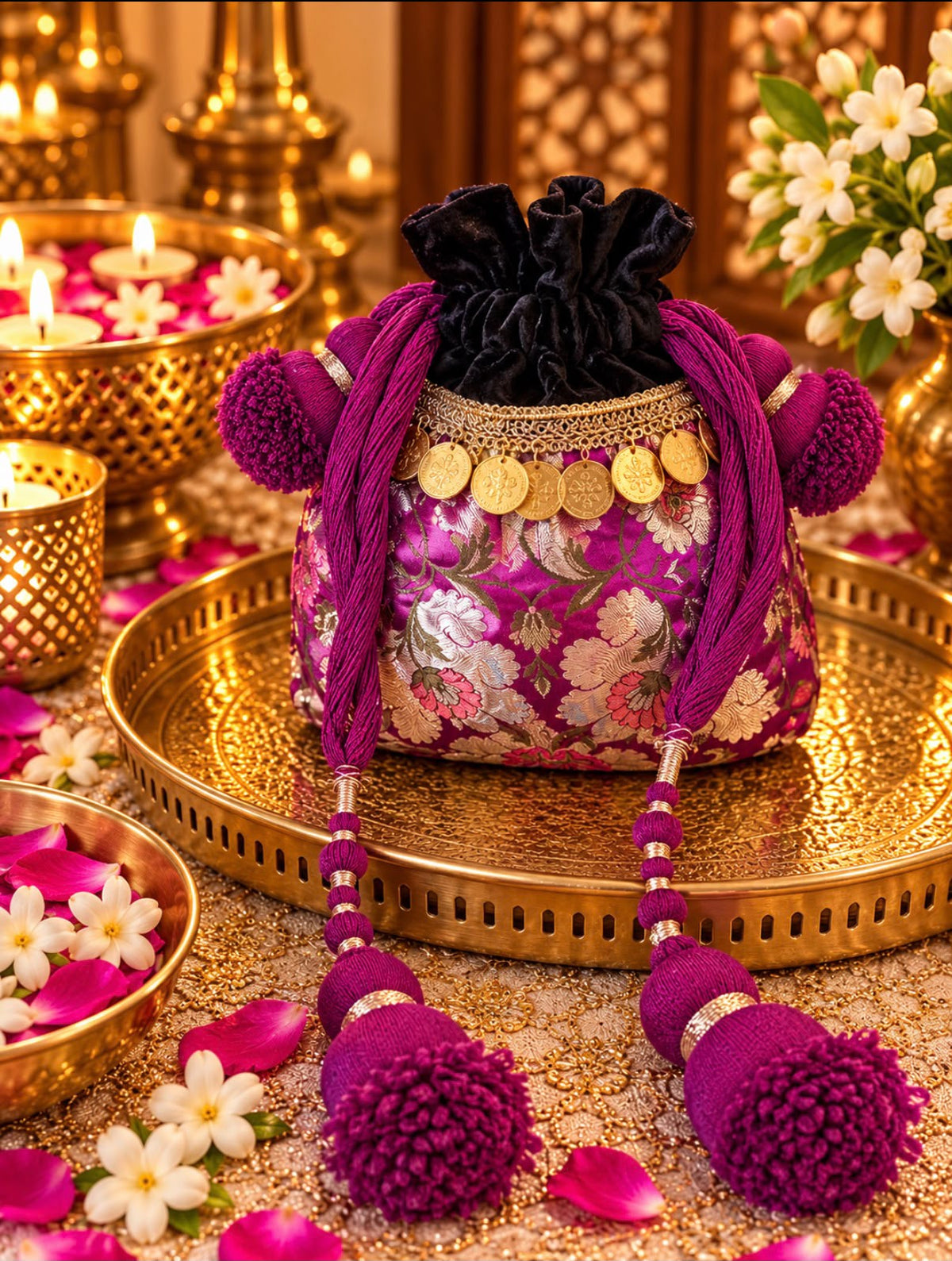 Velvet & Brocade Potlis