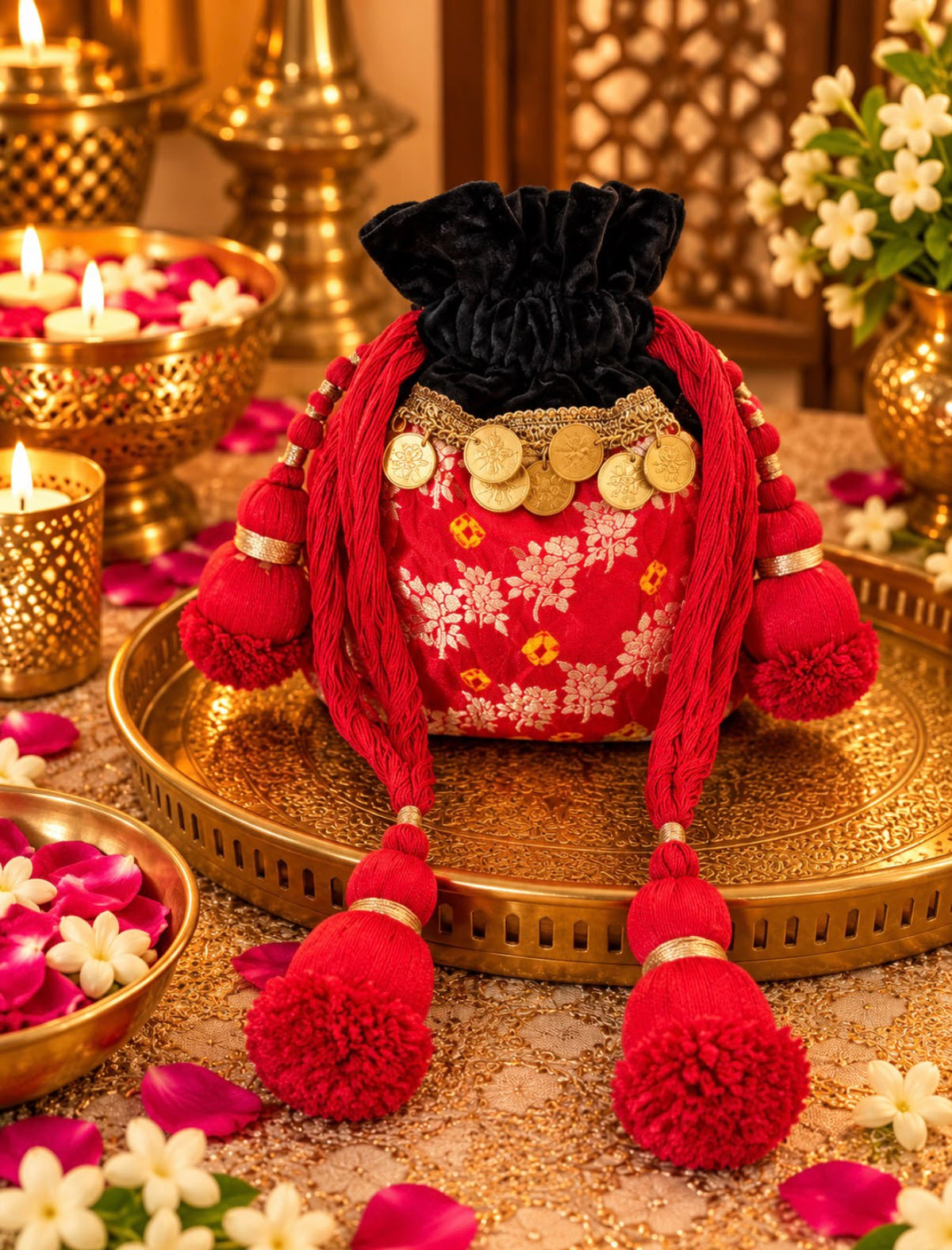 Velvet & Brocade Potli