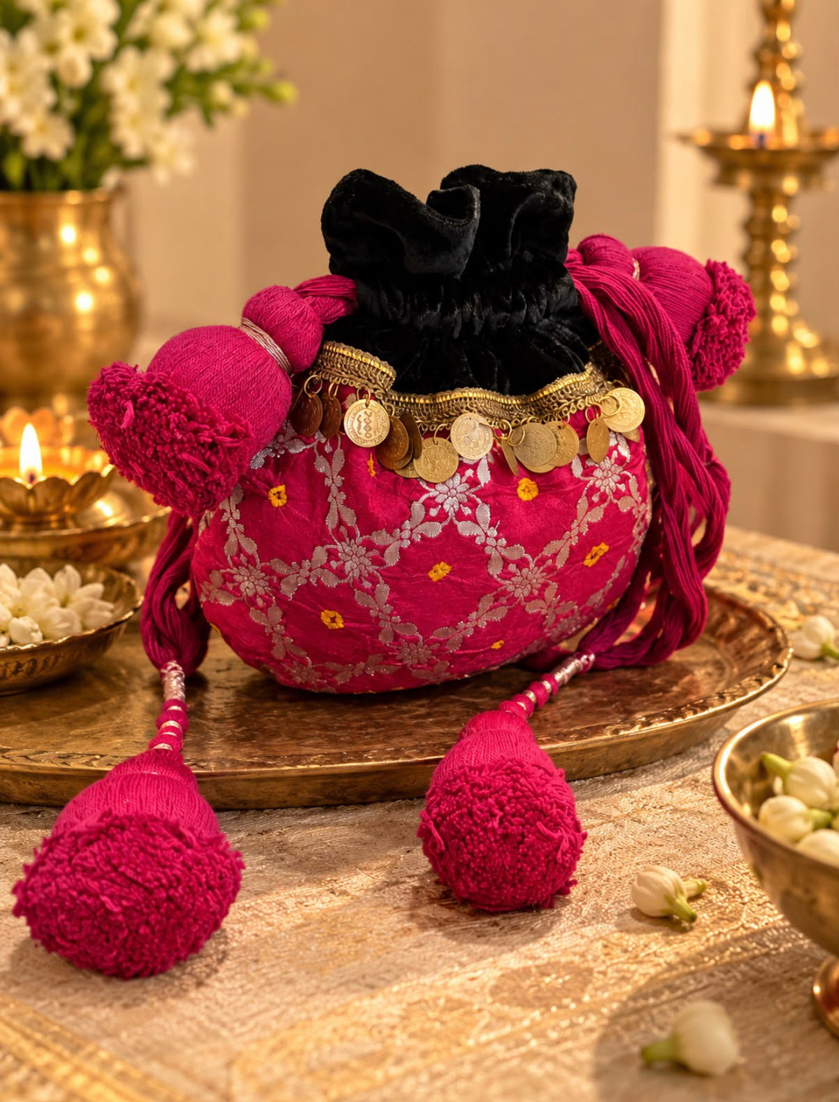 Velvet & Brocade Potli
