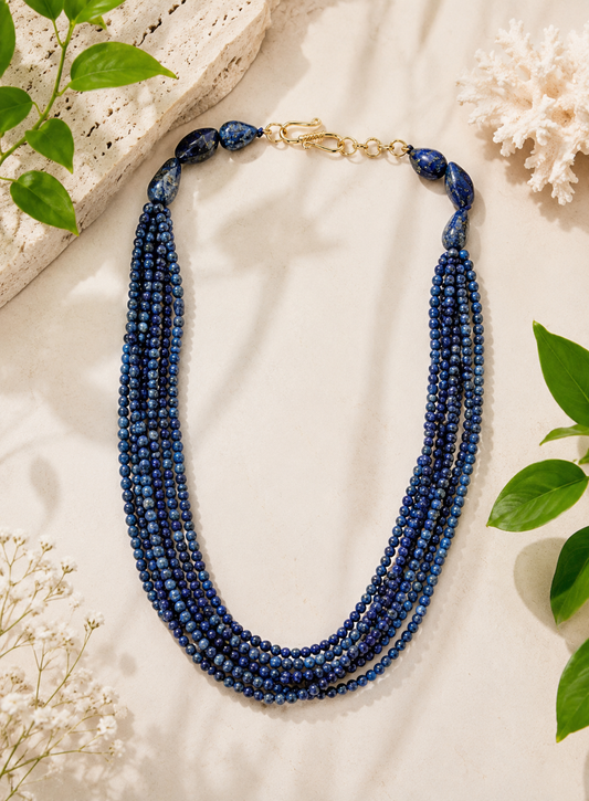Lapis Lazuli Cascade Necklace
