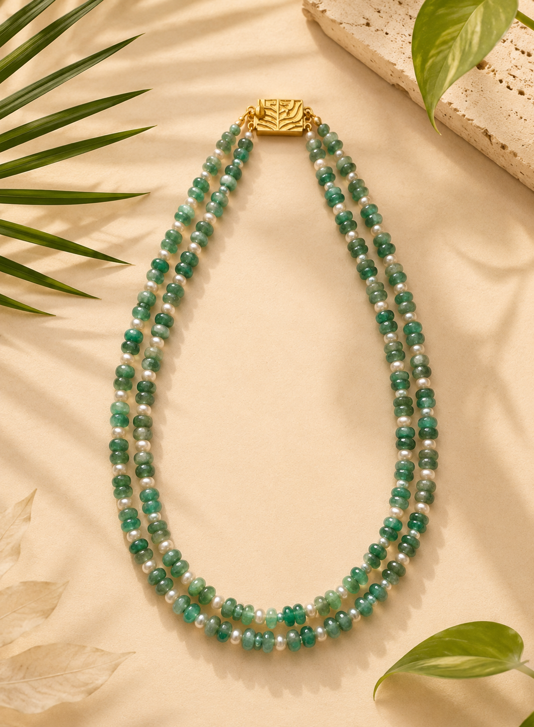Emerald & Pearl Mélange Necklace