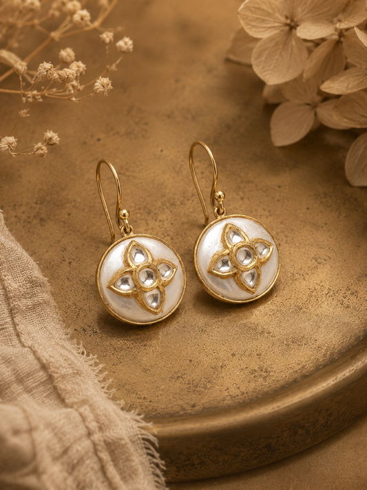 The Pearl Medallion Earrings