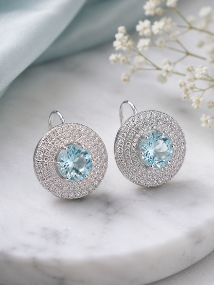 Earring Silver Cubic Zirconia