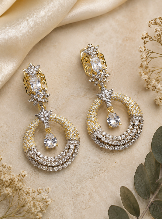 Earring Silver Cubic Zirconia