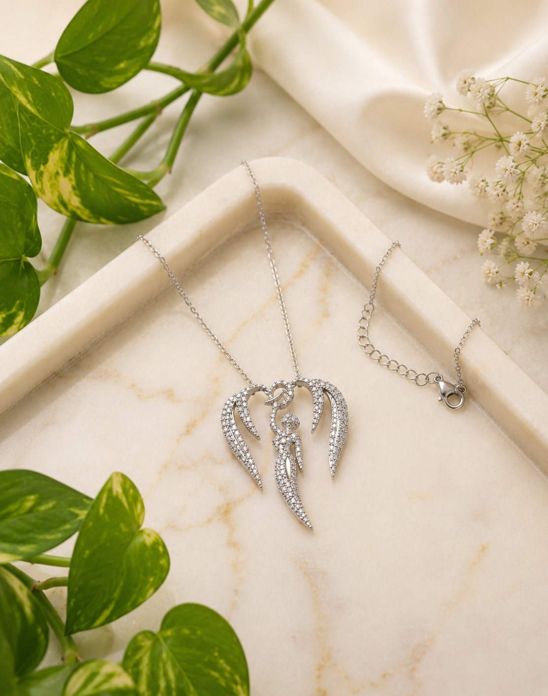Angel Cubic Zirconia Pin / Pendant