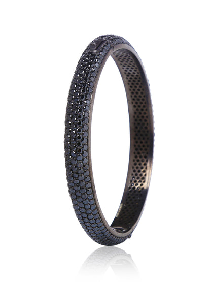 Bangle Silver Pave