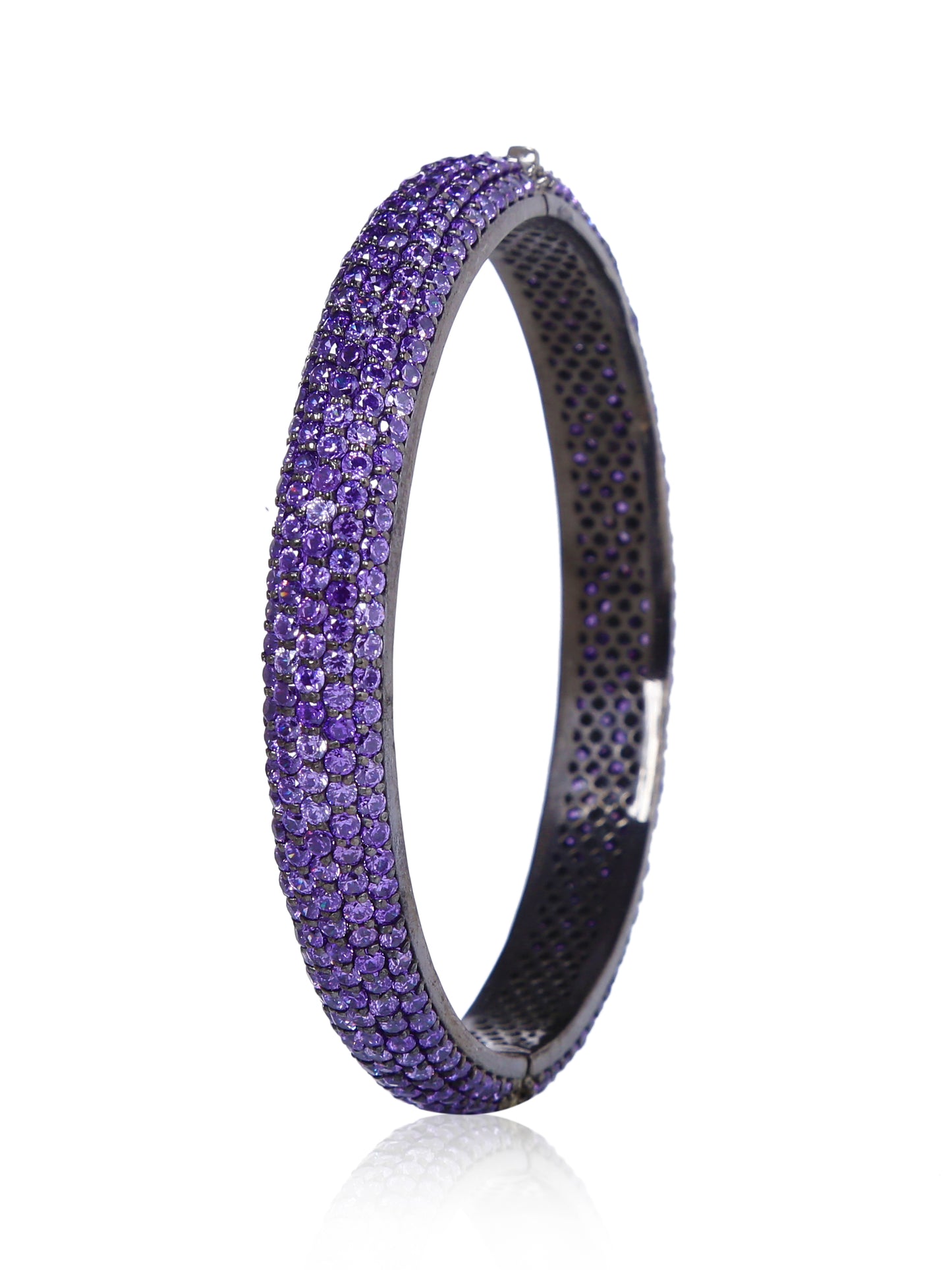 Bangle Silver Pave