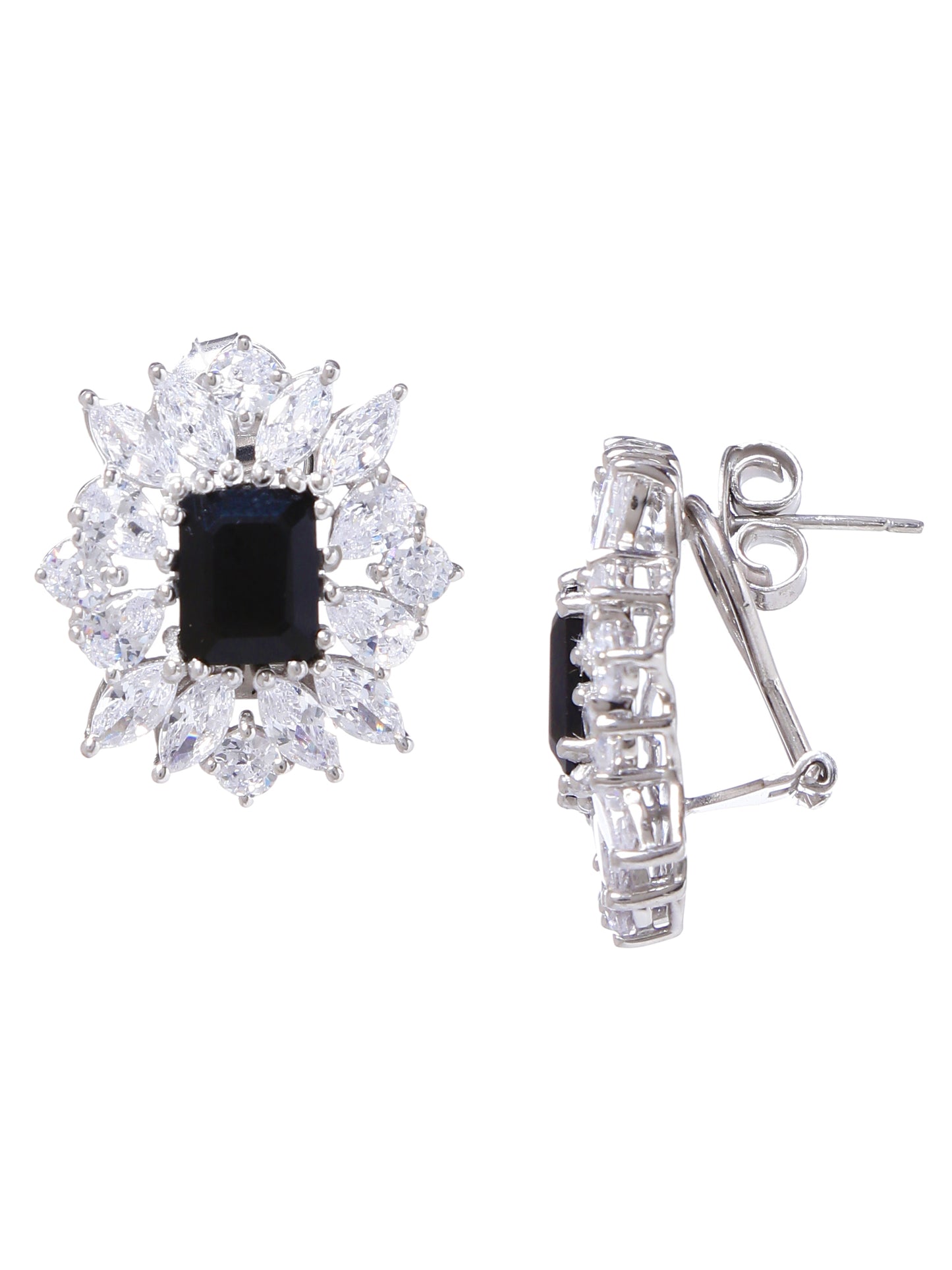 Earring Silver Cubic Zirconia